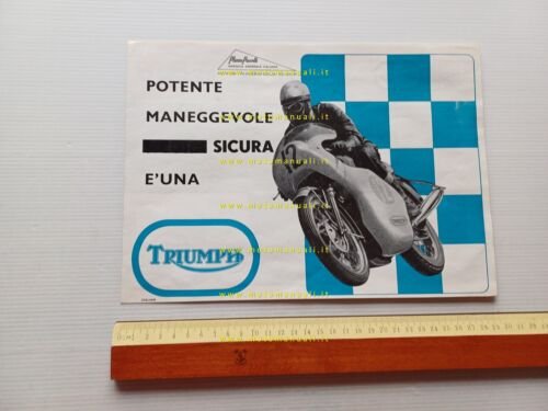 Triumph produzione modelli 1970 depliant originale italiano