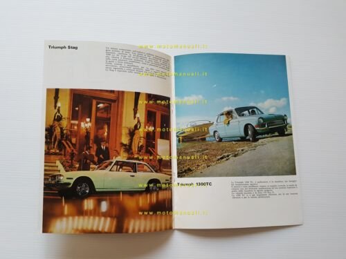 Triumph produzione modelli 1970 depliant pubblicitario originale italiano