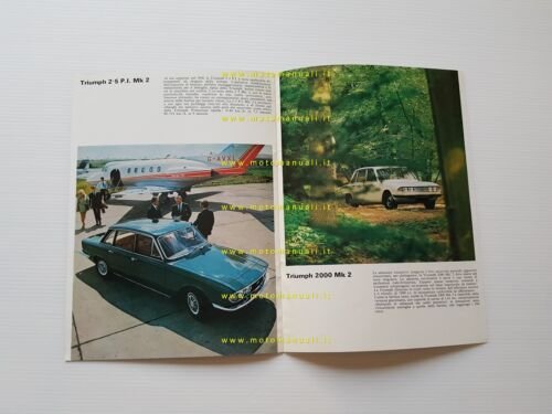 Triumph produzione modelli 1970 depliant pubblicitario originale italiano