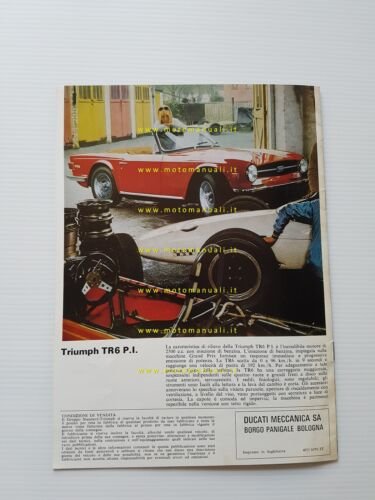 Triumph produzione modelli 1970 depliant pubblicitario originale italiano