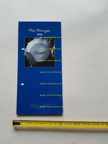 Triumph produzione modelli 1992 depliant originale INGLESE