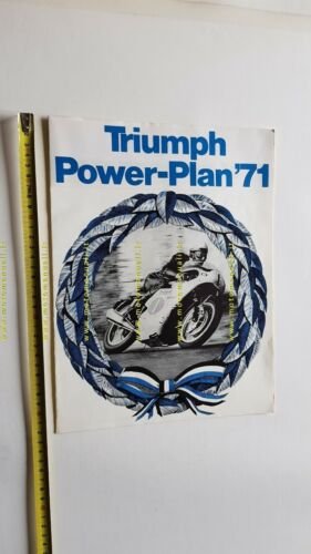 Triumph produzione moto modelli 1971 depliant ITALIANO originale brochure