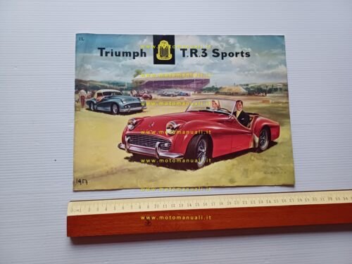 Triumph T.R.3 Sports 1957 depliant francese originale