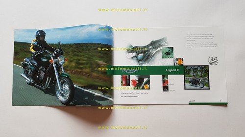 Triumph Thunderbird - Legend TT - Adventurer depliant inglese originale