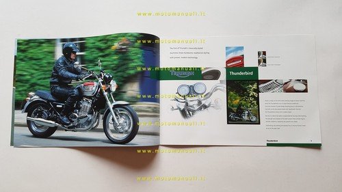 Triumph Thunderbird - Legend TT - Adventurer depliant inglese originale