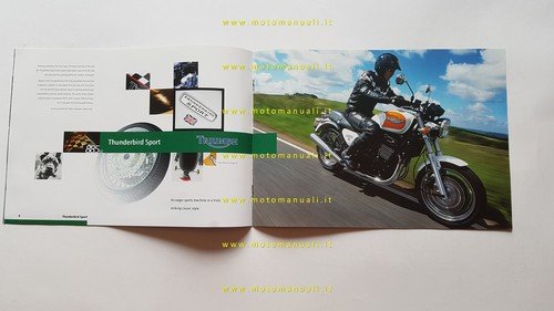 Triumph Thunderbird - Legend TT - Adventurer depliant inglese originale