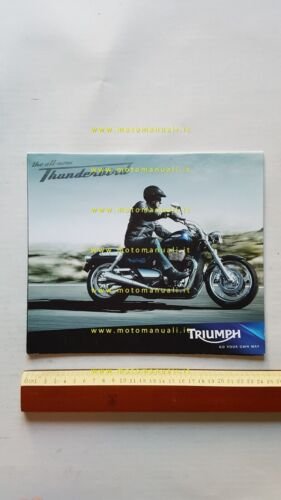 Triumph Thunderbird 2009 depliant originale testo inglese