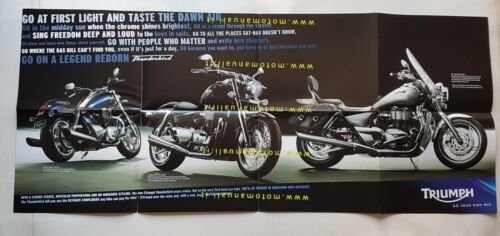 Triumph Thunderbird 2009 depliant originale testo inglese