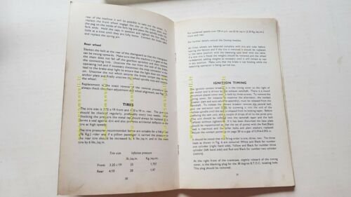 Triumph Trident 750 1970 manuale uso originale INGLESE owner's manual