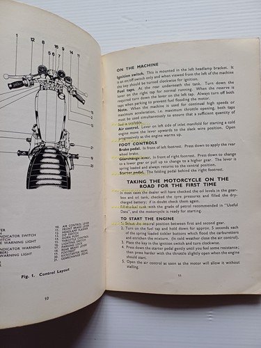 Triumph Trident 750 1973 manuale uso manutenzione originale inglese