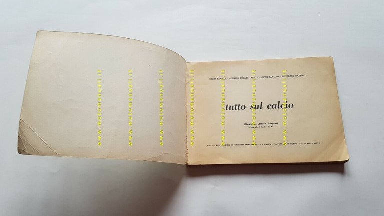 Tutto Sul Calcio Apis 1952 Prima Edizione Arturo Bonfanti Dattilo …