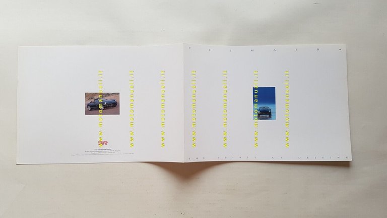 TVR Chimaera 1992 depliant originale INGLESE brochure