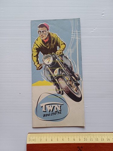 TWN BDG 250 SL 1954 depliant originale testo francese