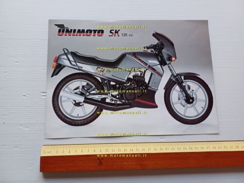 Unimoto SK 125 1985 depliant ITALIANO originale