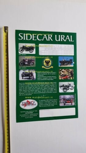 Ural 650 Sidecar anni 90 depliant ITALIANO moto originale brochure