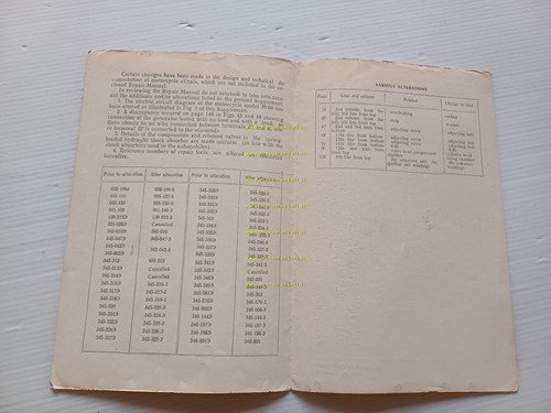 Ural Sidecar anni 70 AGGIORNAMENTO manuale officina originale inglese