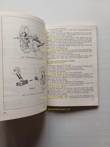 Ural Sidecar anni 80 manuale uso manutenzione originale testo inglese