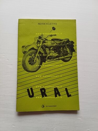 Ural Sidecar modelli 1993 manuale uso manutenzione originale testo francese