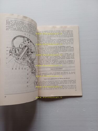 Ural Sidecar modelli 1993 manuale uso manutenzione originale testo francese