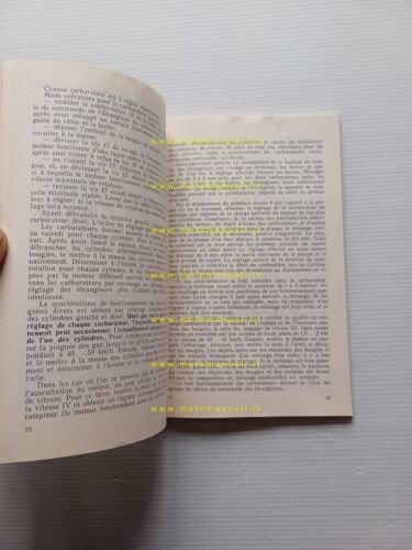 Ural Sidecar modelli 1993 manuale uso manutenzione originale testo francese