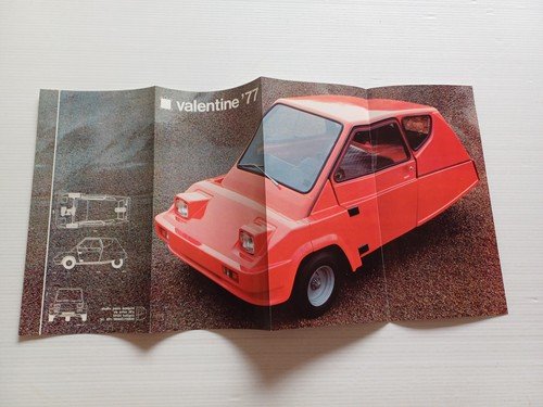 Valentine 250 1977 microauto depliant italiano originale