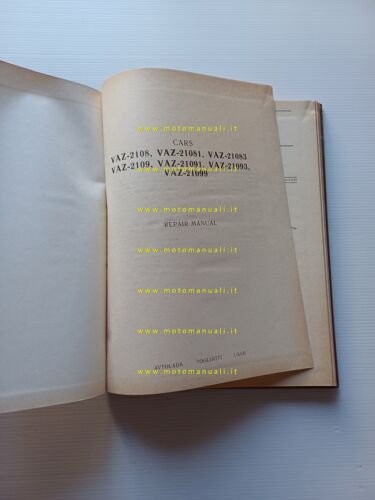 VAZ Lada Samara 1989 manuale officina originale TESTO INGLESE