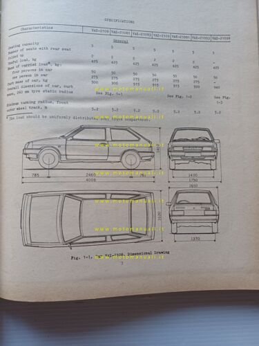 VAZ Lada Samara 1989 manuale officina originale TESTO INGLESE