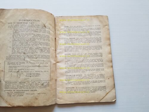 Velocette LE Mark 100 catalogo ricambi originale