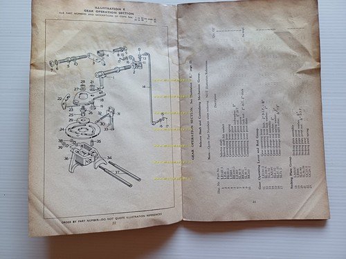 Velocette Valiant 200 1958 catalogo ricambi Inglese originale