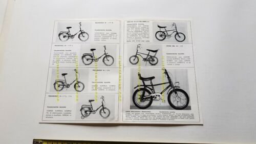 Velomec produzione ciclomotori tuboni bici 1971 depliant ITALIANO originale