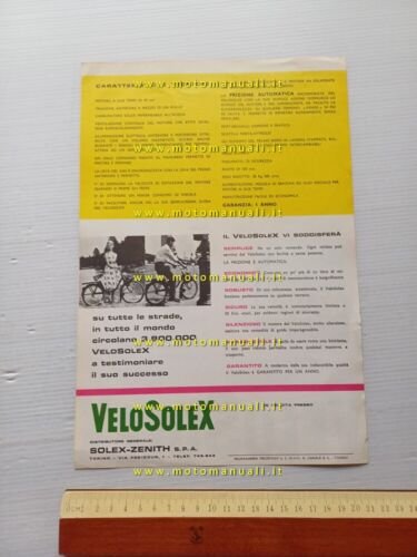 Velosolex 48 1964 depliant italiano originale