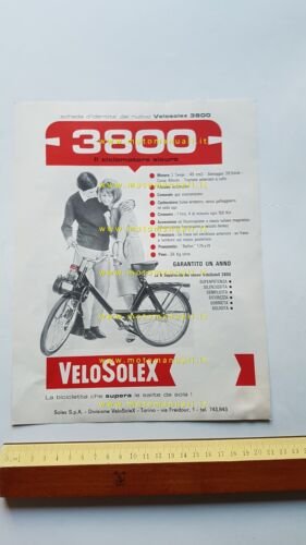 Velosolex 50 3800 Striscia Rossa depliant originale italiano