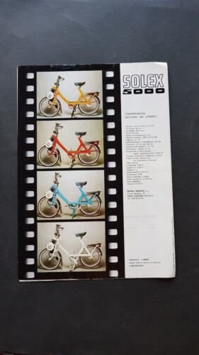 Velosolex 5000 depliant originale italiano genuine motorcycle brochure