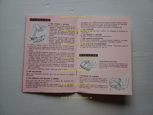 Velosolex Flash 48 manuale uso originale italiano owner's manual