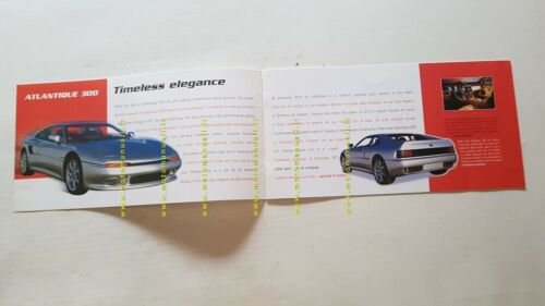 Venturi Atlantique 300 - 400 GT 1995 depliant originale car …
