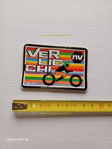 Verlicchi telai manubri moto adesivo sticker pubblicitario originale anni 80