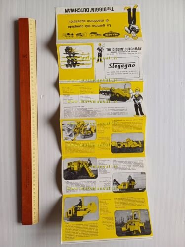 Vermeer modelli escavatori serie M 1974 depliant italiano originale