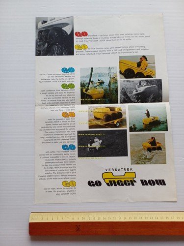 Versatek Jiger veicolo 6 ruote motrici anni 70 depliant originale …