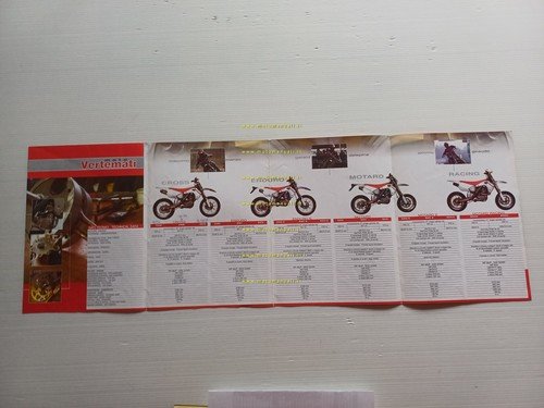 Vertemati 501 Cross Enduro Motard Racing 2003 depliant italiano originale