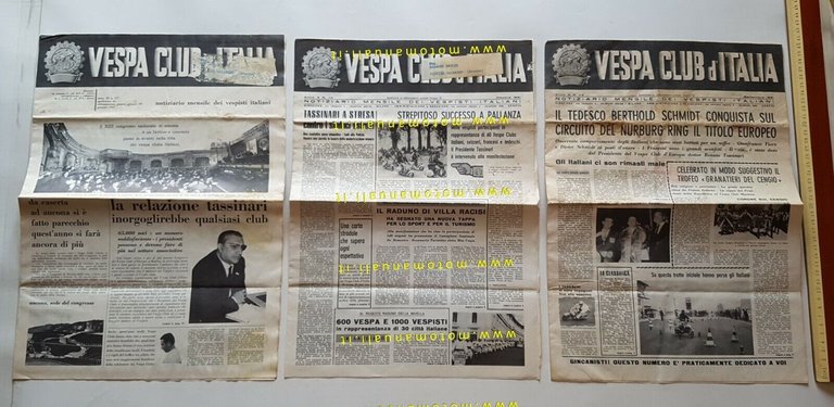 Vespa Club Italia Notiziario mensile lotto 6 numeri 1961 no …
