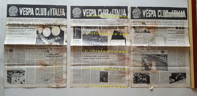 Vespa Club Italia Notiziario mensile lotto 6 numeri 1961 no …