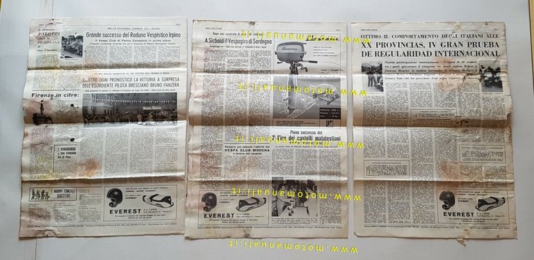 Vespa Club Italia Notiziario mensile lotto 6 numeri 1961 no …