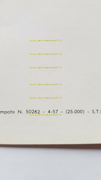 Viberti Vivì 50 Sport Turismo 1957 manuale uso manutenzione libretto …