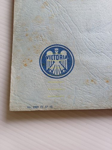 Victoria 50 Vicky III N-IV Export 1957 manuale uso libretto …