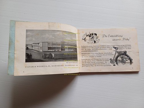 Victoria 50 Vicky III N-IV Export 1957 manuale uso libretto …