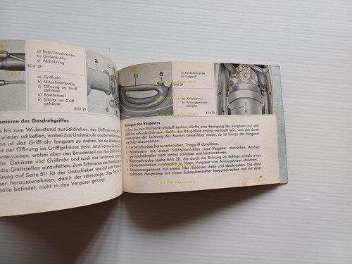 Victoria 50 Vicky III N-IV Export 1957 manuale uso libretto …