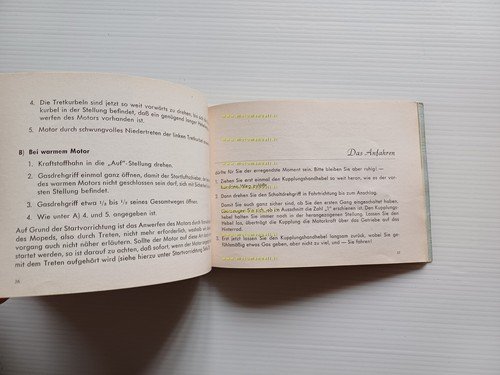 Victoria 50 Vicky III N-IV Export 1957 manuale uso libretto …