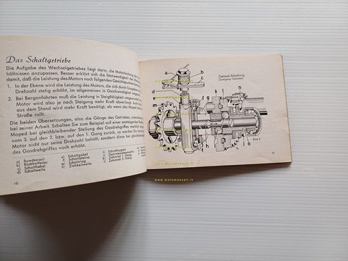 Victoria 50 Vicky III N-IV Export 1957 manuale uso libretto …