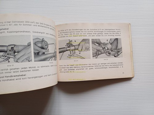Victoria 50 Vicky IV 1956 manuale uso manutenzione originale TESTO …