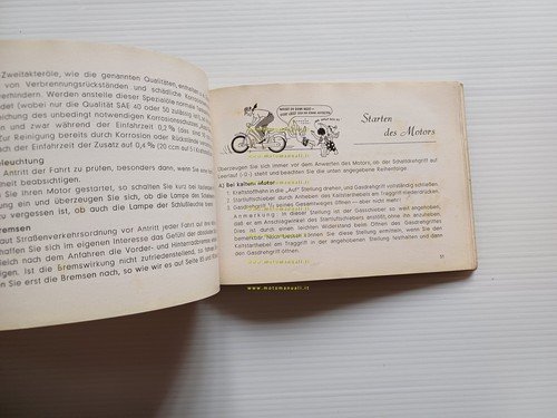 Victoria 50 Vicky IV 1956 manuale uso manutenzione originale TESTO …